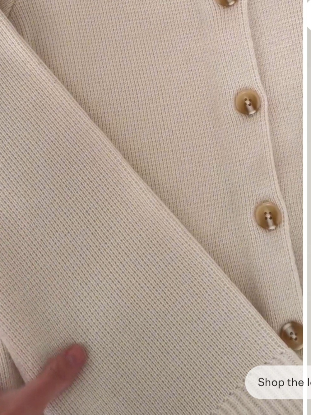 Quince Structured Cardigan In Ivory NWT 🎉 - Picture 3 of 5